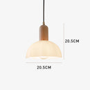 Retro Creative Glass Shade Pendant Light For Bedroom