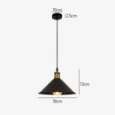 Industrial Retro Black Iron Kitchen Hanging Pendant Light