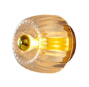 Contemporary Mini Clear Glass Wall Light