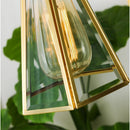 Modern Clear Metal Glass Pendant Light