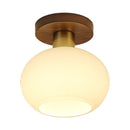 Nordic Walnut Minimalist Hallway Ceiling Light
