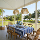 Waterproof Outdoor Solar Woven Rattan Pendant Lights for Porch Garden