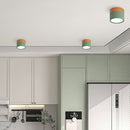 Set of 2 Small Flush Ceiling Lighting Macaron Finish Ceiling Lamp for hallway