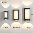 IP65 Black Up Down Outdoor Wall Lights for Front Door Garden Balcony Porch