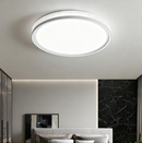 Modern Luxury Crushed Crystal Halo LED Flush Ceiling Lights for Bedroom