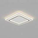 Simplistic Creative White Metal LED Bedroom Ceiling Light