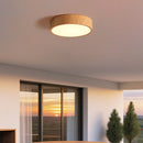 Nordic Wood LED Flush Mount Ceiling Light Minimalist Lamp for Bedroom
