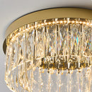 Modern Round Luxury Crystal Flush Ceiling Lights for Living Room