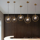 Light Luxury Glass Clear Bedroom Pendant Light