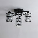 Modern Crystal Ceiling Light Chandeliers, Semi Flush Ceiling Lights for Hallway Living Room