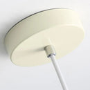 French Style Creamy Hanging Lamp Rustic Nature-Inspired Design Pendant Light