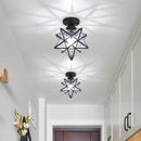 Star Shape Semi Flush Mount Ceiling Light