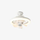 Mini ABS Ceiling Fans with Lights for Dormitory Porch Bedroom