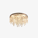 Modern Glam Crystal LED Ceiling Lights for Dining Room Lounge