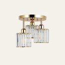 Crystal Semi Flush Ceiling Lights for Living Room, Hallway