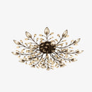 Classical Semi-flush Crystal Ceiling lights for Living Room