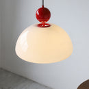 Modern Red Glass Simple Pendant Light For Living Room