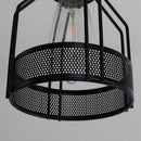 Black Iron  Multi-Bulbs Vintage Island Light For Dining Room