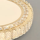 Luxury K9 Crystal Flush Mount Ceiling Light Fixture Compatible with Bedroom Living Room Kitchen