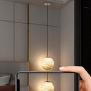 Creative Planet Glass Pendant Light For Bedroom