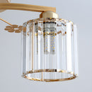 Luxury Crystal Semi Flush Ceiling Light