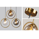 Light Luxury Glass Clear Bedroom Pendant Light