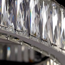 Modern Luxury Stainless Steel K9 Crystal Round Ceiling Lights for Living Room