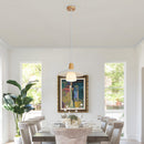 Contemporary Design White Glass Shade Bedroom Pendant Light