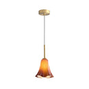 Bauhaus Retro Glass Flower Bedroom Hanging Light