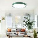Set of 2 Circular LED Bedroom Low Ceiling Light
