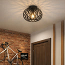 Vintage Industrial Metal Cage Ceiling Lights for Hallway Kitchen