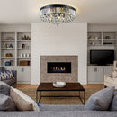 Modern Crystal Ceiling Light Fixture Flush Mount Ceiling Lights for Living Room