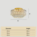 Modern K9 Crystal Ceiling lights Gold Luxury Chandeliers