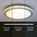Minimalist Crystal Chandelier LED Flush Mount Ceiling Lights