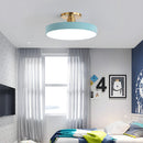 Modern Concise Circular LED Semi Flush Mount Ceiling Lights for Bedroom