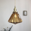 Brass Glass Ceiling Pendant Lights For Kitchen