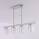 Modern Glass Kitchen Island Adjustable Height Ceiling Lights