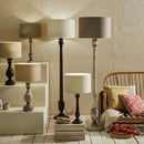Captiva Grey & White Wash Mango Wood Floor Lamp - Base Only
