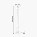 Captiva Grey & White Wash Mango Wood Floor Lamp - Base Only