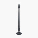 Captiva Antique Black Candle Stick Wood Floor Lamp - Base Only