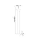 Langston Nickel 4 Post Floor Lamp - Base Only