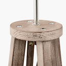 Whitby Grey Wash Wood Tapered 4 Post Floor Lamp - Base Only