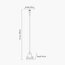 Claudius Gold Metal Stick Floor Lamp