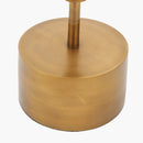 Antoine Black Croc and Antique Brass Metal Floor Lamp