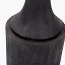 Marin Black Wood Tall Neck Floor Lamp