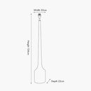 Marin Black Wood Tall Neck Floor Lamp