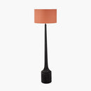 Marin Black Wood Tall Neck Floor Lamp