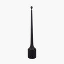 Marin Black Wood Tall Neck Floor Lamp