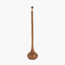 Toma Oiled Wood Tall Neck Floor Lamp