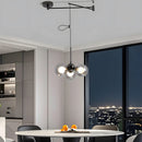 Nordic Minimalist Spherical Pendant Light, Adjustable Hanging Height